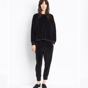 vince velour joggers